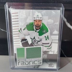 Jamie Benn Authentic Fabrics Game-Used Jersey Hockey Card Dallas Stars 2022-23